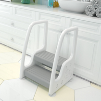 Baby washing step stool stepping foot stool small bench toilet armrest non-slip toilet stool plastic stool