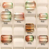 Large Carra Natural Basil Bicolor Watermelon Beatrite Blue Pink Green Bexi Rupee to Naked Stone Ring Face Gem Ring 45