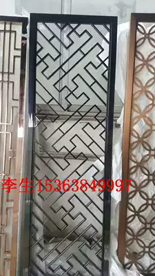 Home decoration stainless steel screen living room stainless steel metal partition rose gold stainless steel screen can be fixed