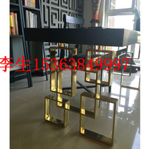 Stainless steel ten thousand word flower lattice European style retro upholstery screen home screen