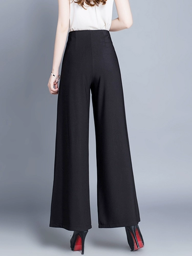 Костюм, летние тонкие штаны, свободный прямой крой