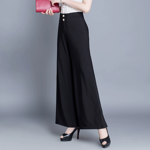 Костюм, летние тонкие штаны, свободный прямой крой