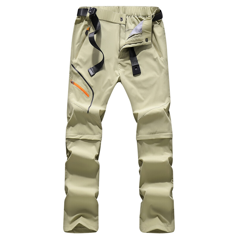Cross-border 2021 new outdoor quick-drying pants men's ice silk super elastic light breathable shorts trousers detachable