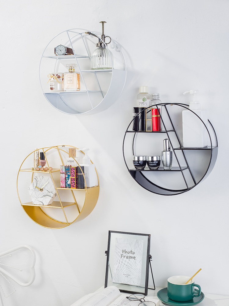 Nordic Iron Art Wall Containing Wall Accessories Home Irregular Fitting Bathroom Makeup Room Bedrooms Free to hang