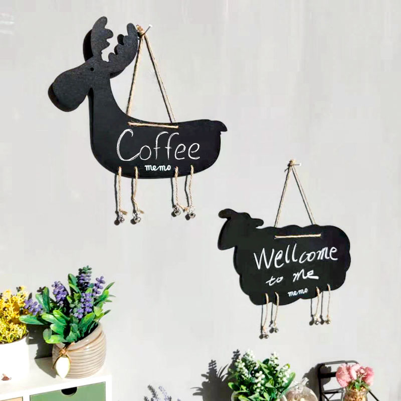 Creative welcome to the sign small blackboard Hanging Shop With Decorative room Shemento Counteroffer TIPS Tips Cards