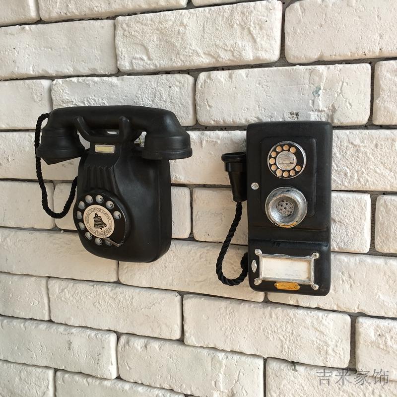 American country European retro old cafe bar shop Wall decoration Telephone wall wall decoration Hanging decoration