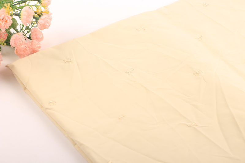 Áo khoác dày ba trong một xuống áo thêu vải hai lớp mật vải tổng hợp vải bàn áo khoác xuống áo khoác vải - Vải vải tự làm vải cotton thun