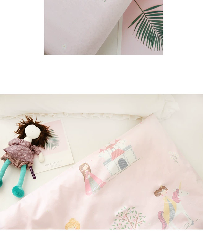 60 bông một mảnh trẻ em lâu đài giường chăn bông chăn chúa phong cách phim hoạt hình cô gái - Quilt Covers