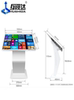 Hushida 32/42/50/55/ 65inch Horizontal Touch Screen Self-Service Inquiry Machine All-In-One Computer Floor-Standing Multimedia Vertical Advertising Player Lcd Screen Wall-Mounted Monitor