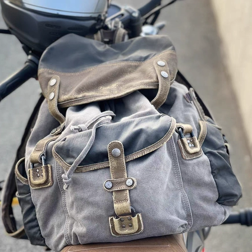 Тканевый ретро рюкзак, вместительный и большой полушлем для велоспорта для путешествий, шлем