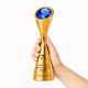 High-End Gold-Plated Resin Crystal Trophy and Medal Custom-Made for Annual Awards Ceremony to Honor Outstanding Employees with a Sense of Prestige