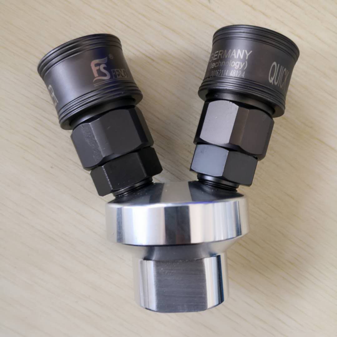 Wind speed three-pronged quick joint black steel three-way self-locking pneumatic joint air pipe quick joint two-way quick connection