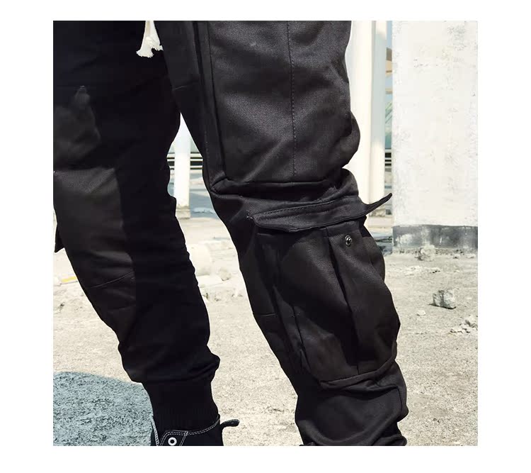 SFSF2 Tide thương hiệu đàn hồi dây đeo đa túi quần chân và bàn chân của thể thao Mỹ overalls quần hậu cung không thường xuyên quần áo nam hàng hiệu