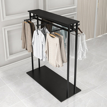  Clothing store Nakajima rack double row hanging display rack simple mens and womens childrens clothing pants display rack golden shelf