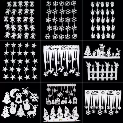 Love New Christmas Bells Christmas Christmas Window Sticker Christmas Decoration Shop Window Sticker Glass Sticker