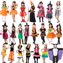 Halloween children costume girl show Cosplay vampire clothes witch Angel Princess little devil dress