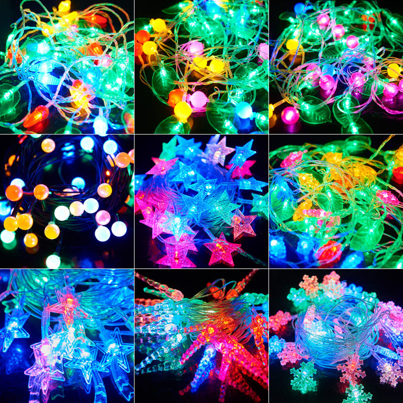 Christmas Decorations Star Lights Lantern Lights Flash lights String Lights String lights Decorative lights led Christmas Tree lights