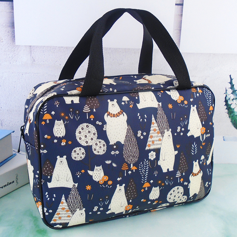 Travel wash bag cartoon bath cosmetic bag female portable male large capacity storage bath pocket bath bag portable bath bag