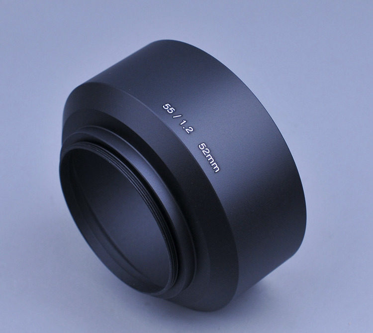 55 1 2 50 1 2 metal hood to send lens cover 52mm diameter suitable for Nikon and other Phoenix pupils