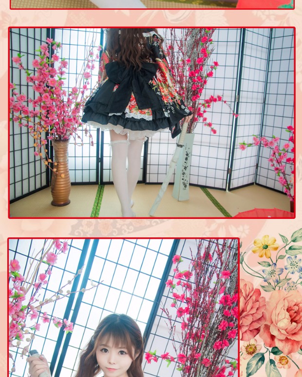 Khiêu vũ tại nhà và Fenghua Kui COSPLAY trang phục cải tiến trang phục kimono mặc cosplay