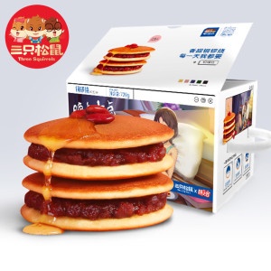 19.9元包邮 三只松鼠 铜锣烧蛋糕 720g