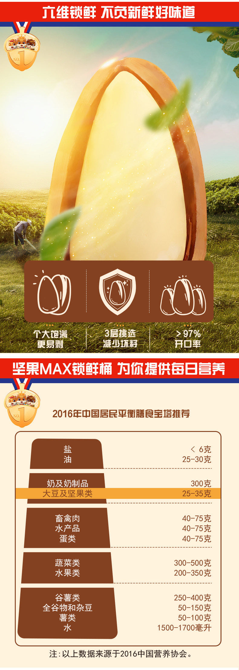 三只松鼠 量贩装 东北开口松子 500g/罐 图3
