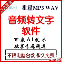 Automatic delivery batch voice-to-text audio-to-text software MP3 recording-to-text AV tool wma