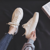 Trendy brand flat student canvas shoes for women 2021 autumn new versatile sports sneakers soft sole comfortable white shoes