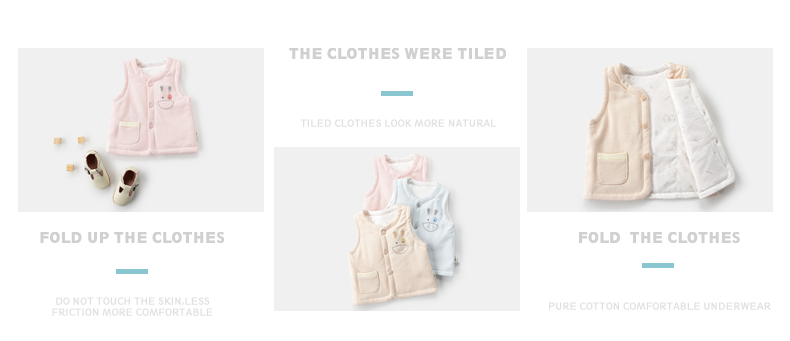 Áo thun cotton bé gái mỏng manh cộng với áo vest cotton vai mùa thu và áo cotton nam mùa đông nam nữ 3-18 tháng ra cửa hàng quần áo trẻ em