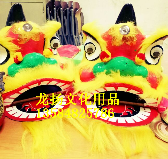 Little lion Children lion dance South Lion Children lion dance Lion head dragon dance lion dance props Children's toys
