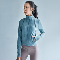 2020 Autumn Winter yoga clothing coat women zipper gym sports top slim slim new size loose