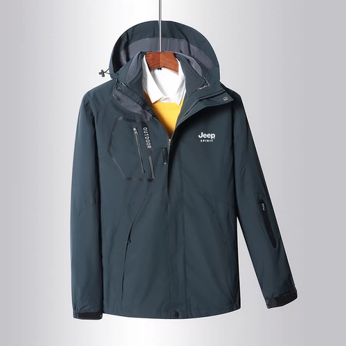 Jeep, джип, демисезонная утепленная куртка, съемный осенний альпинистский комплект, «три в одном»