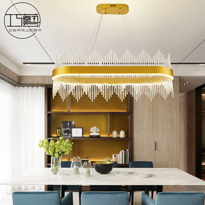 巧艺后现代吊灯水晶灯港式轻奢简约创意个性灯饰样板房餐厅吊灯
