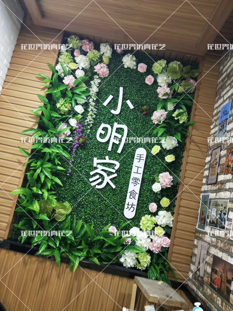 Mô phỏng Hoa hồng Tường Mô phỏng Nhà máy Tường Đám cưới Nền Tường Thảm Cây Xanh Tường Xanh Tường Tường Hoa - Hoa nhân tạo / Cây / Trái cây cây giả