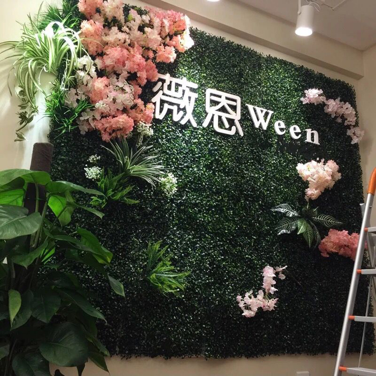 Mô phỏng Hoa hồng Tường Mô phỏng Nhà máy Tường Đám cưới Nền Tường Thảm Cây Xanh Tường Xanh Tường Tường Hoa - Hoa nhân tạo / Cây / Trái cây cây giả