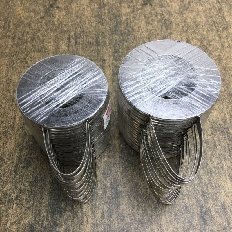 304 stainless steel metal spacer flange sheet graphite wound high temperature high-pressure sealing gasket DN25 40 50