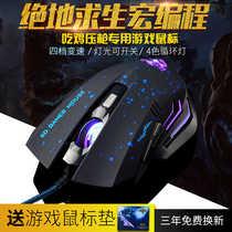 Gaming Mouse Wire Electric Race Silent Macro Programming Lol CF Jedi Eat Chicken Press Gun No Backseat Special