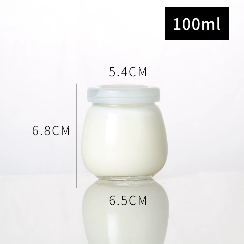 100ml thủy tinh không chì hành tinh béo pudding chai mousse cốc có nắp cốc sữa chua nhiệt độ cao khuôn nướng - Tự làm khuôn nướng