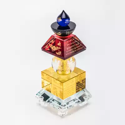 Small crystal stupa five-wheel pagoda pagoda all the secret heart full body relic five-color treasure Bodhi Pagoda