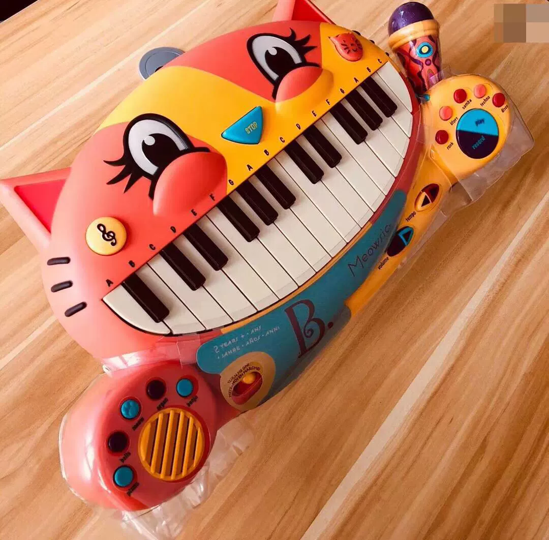 American btoys hơn Le big mouth mèo piano Trẻ sơ sinh đa chức năng bàn phím điện tử đồ chơi âm nhạc có micro - Đồ chơi âm nhạc / nhạc cụ Chirldren