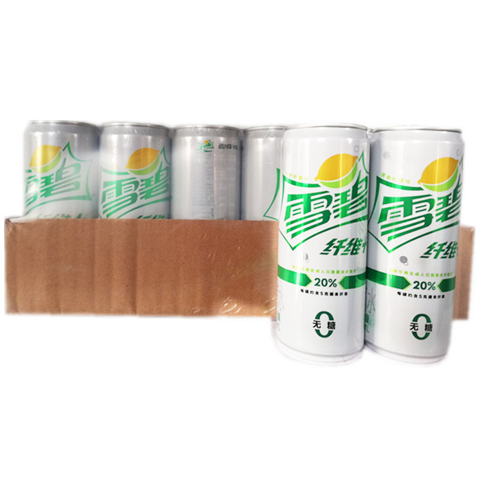 Coca-Cola Sugar-Free Sprite Meal with Fiber and Drinks Lemonade 330ml * 24 Cans