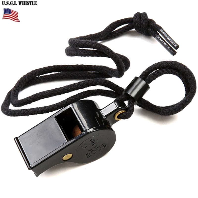 U.S.-produced rare military version whistle all-weather safety whistle command whistle survival whistle high-pitched whistle