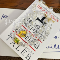 I have you or not series Nightingale and Rose natural crystal necklace gold-plated copper Europe and America