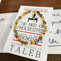 I Have You or Not Series Izumi Mirror Flower Natural Brazilian Citrine Necklace Clavicle Chain Necklace