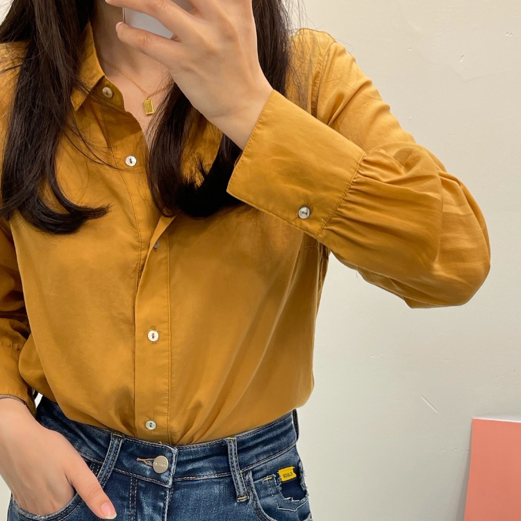 Women's Shirt Summer 2024 New Casual Thin Solid Color Design Niche Versatile Loose Shirt Women's Shirt Summer 2024 New Casual Thin Solid Color Design Niche Versatile Loose Shirt