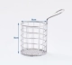 Khoai tây chiên giỏ container nhà hàng khách sạn bộ đồ ăn sáng tạo thép không gỉ Mỹ 304 khoai tây chiên giỏ nhỏ chiên khay đựng thức ăn
