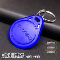 (10) No. 3 IC keychain card F08 card Community Access card No. 3 ID buckle TK4100 elevator card