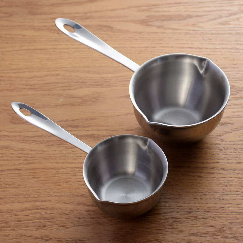 304 stainless steel flat bottom milk pan gas stove General kitchen baking volume pan baby side food hot milk small pan