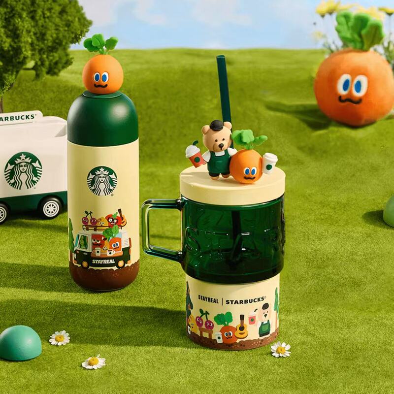 Starbucks Stayreal Coffee Friends Series Mayday Collaboration Stainless Steel Straw Insulated Cup Starbucks Stayreal Coffee Friends Series Mayday Collaboration Stainless Steel Straw Insulated Cup