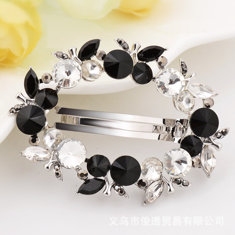 Ay, cross-clip hot-selling small cherry shape alloy top clamp shiny new girls hundred hair decoration
